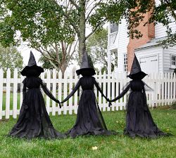 Lit Halloween Witches - Set of 3