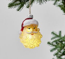 Lit Mercury Santa Ornament