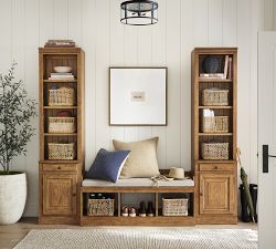 Manor Glass &amp; Iron Round Flush Mount (16"-20")