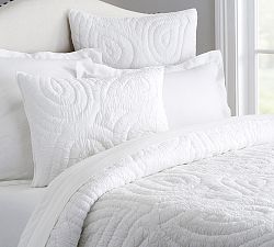 Ruched Paisley Quilt &amp; Shams