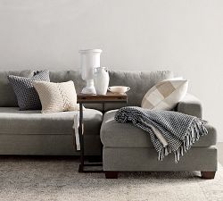 Big Sur Square Arm Double Chaise Sectional (146"&ndash;198")