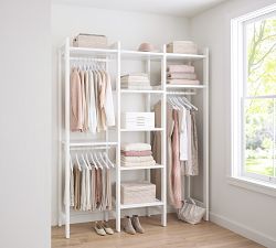 Essential Walk-In Closet by Hold Everything, 6' Hanging System with Shelves​