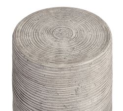 Mays Concrete Round Outdoor End Table (19")