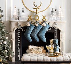 The Emily &amp; Meritt Denim Tassel Stocking