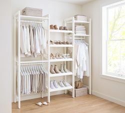 Essential Walk-In Closet by Hold Everything, 7' Hanging System with Shoe Storage​