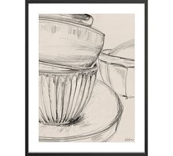 Custom Framed Print - Charcoal Bowl Study by The Artists Studio