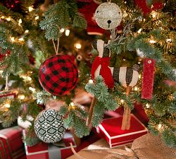 Fabric Reindeer Ornaments