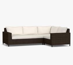 Build Your Own - Torrey Wicker Square Arm Outdoor Sectional Components