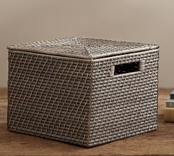 Cassie Tightweave Lidded File Bin