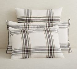 Logan Plaid Organic Cotton Flannel Duvet Cover