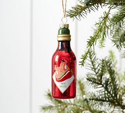 Mercury Glass Hot Sauce Ornament