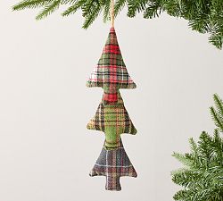 Plaid Dangling Trees Ornament