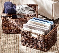 Raleigh Handwoven Seagrass Utility Baskets