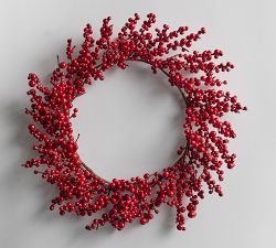 Red Berry Wreath Chargers