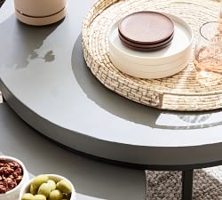 Sloan Concrete Round Nesting Outdoor Coffee Tables