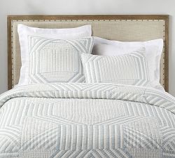 The Emily &amp; Meritt Patchwork Stripe Cotton Quilt & Shams