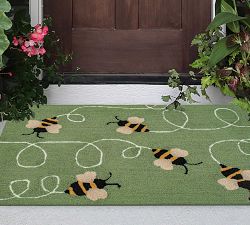 Bees Hand-Tufted Outdoor Rug