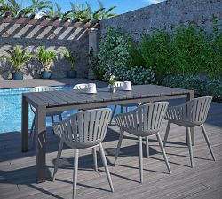 Cali Metal Rectangular Outdoor Dining Table (86.5")