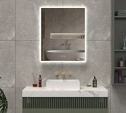 Damian Rectangular Lighted LED Mirror