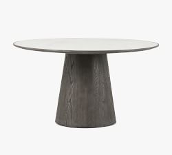 Greagle Round Marble Pedestal Dining Table (55")
