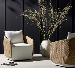 Malone Wicker Swivel Outdoor Lounge Chair