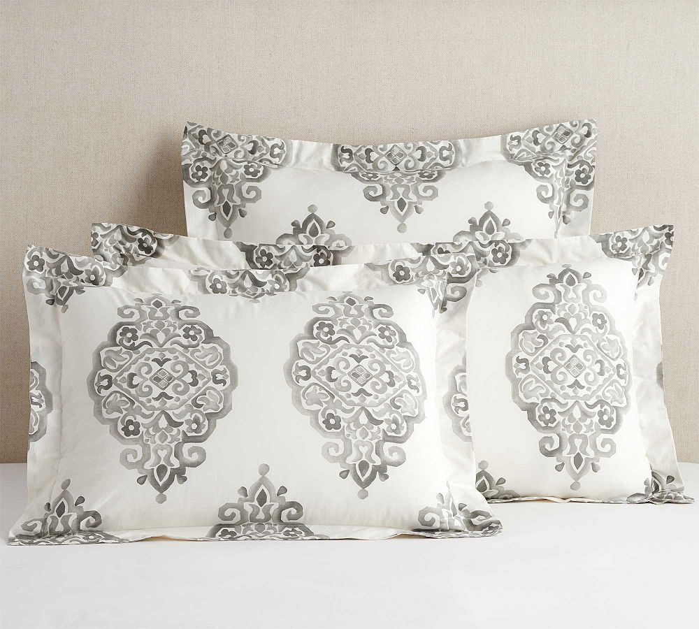 Asher Medallion Percale Sham by Pottery Barn
