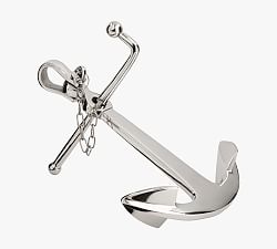 Polished Nickel Anchor Sculpture