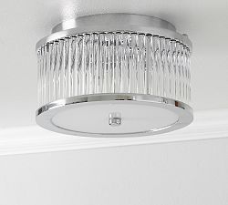 Danlyn Glass Rod Flushmount