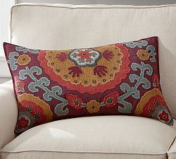 Houston Suzani Lumbar Pillow Cover