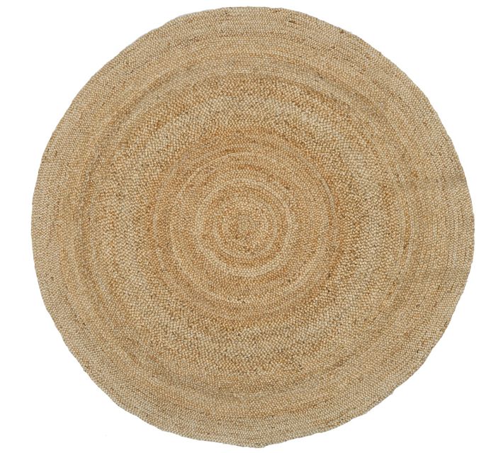 Pottery Barn Round Braided Jute Rug