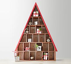 Rustic Wooden House Advent Calendar