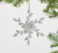 Silver Snowflake Ornament