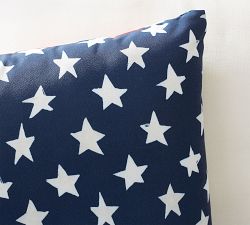 Star Striped Reversible Outdoor Pillow