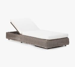 Whitehawk Wicker Woven Outdoor Chaise Lounge