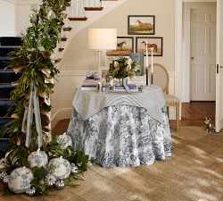 Brandon Maxwell Groveland Toile Reversible Table Throw