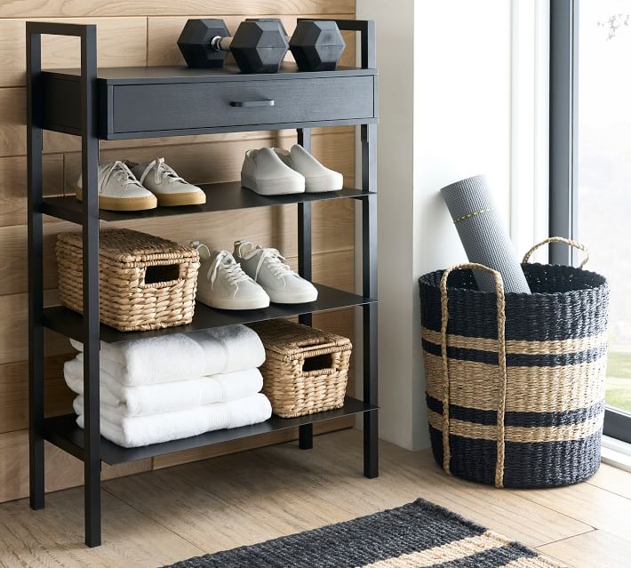 Tower 6-Tier Wood Top Shoe Rack | Pottery Barn