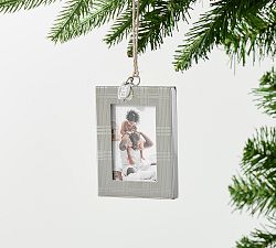 2023 Silver Stewart Plaid Frame Ornament