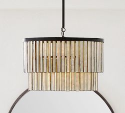 Astrid Capiz Round Chandelier (24")