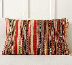 Benji Yarn Dyed Striped Lumbar Pillow Cover