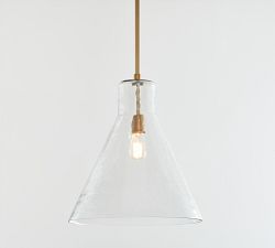 Bridget Recycled Glass Flared Pendant (14"-18")