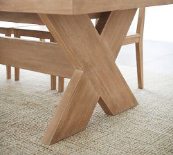 Modern Farmhouse Extendable Dining Table (76"-112")