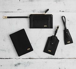 Peyton Leather Travel Accessories - Black
