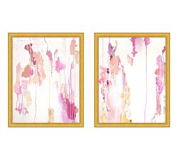 Pink Drips Paper Print