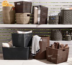 Palmetto Outdoor Baskets - Black