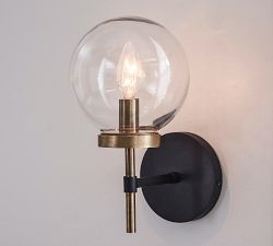 Camryn Glass Globe Sconce (11"')