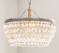 Clarissa Crystal Round Chandelier (19"-28")