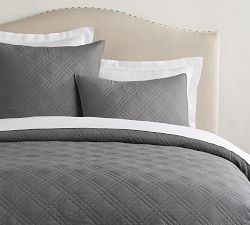 Esential Diamond Cotton Quilt &amp; Shams