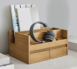 Folsom White Oak Desktop Organizer