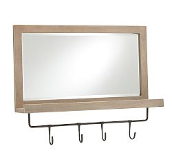 Lucy Entryway Mirror with Hooks