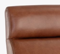 Misha Leather Swivel Desk Chair